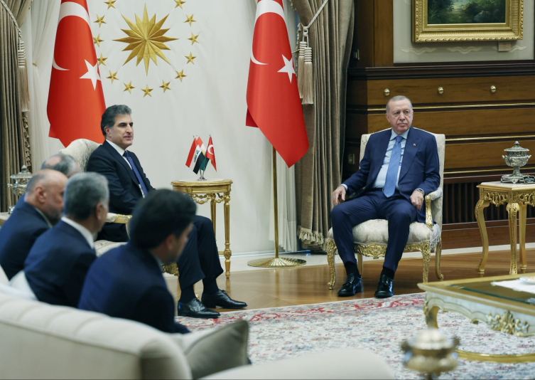 Cumhurbaşkanı Erdoğan, Neçirvan Barzani'yi kabul etti